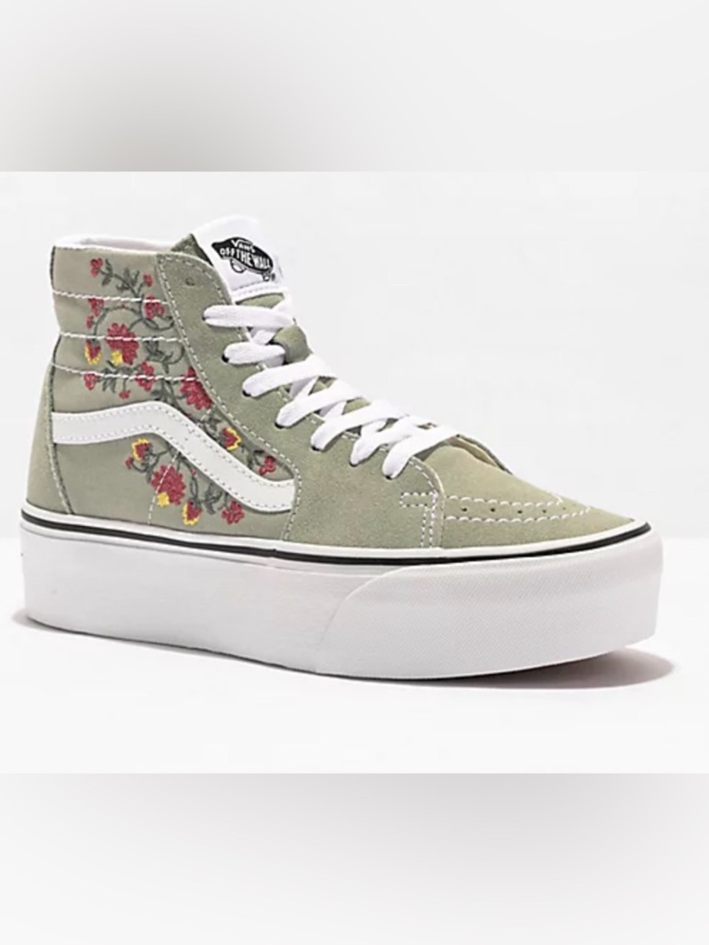 Vans Sk8-Hi Tapered Stackform Floral Embroidery Platform Shoes from Vans.
